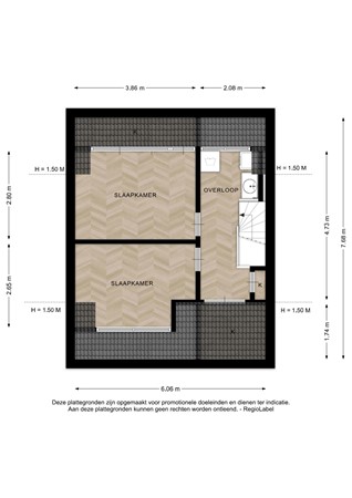 Floorplan - Klein Wielens 27, 7433 EA Schalkhaar